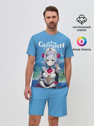 Мужской костюм с шортами / Genshin Impact