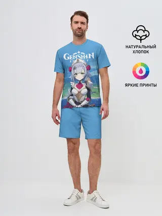 Мужской костюм с шортами / Genshin Impact