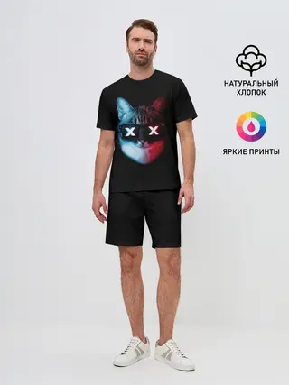 Мужской костюм с шортами / Кот XX
