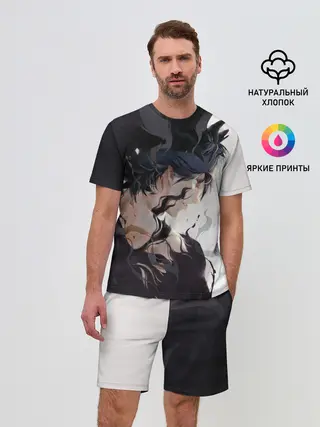 Мужской костюм с шортами / Black Asta