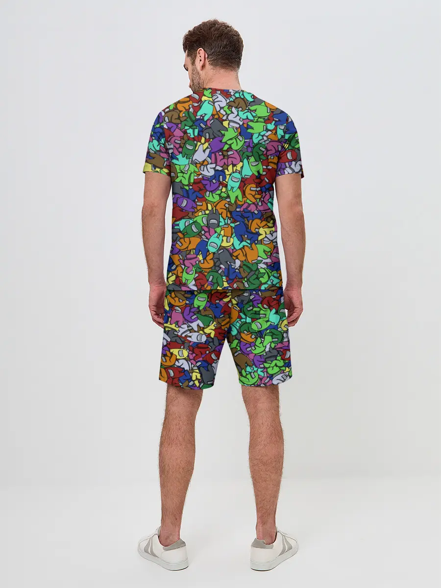 Мужской костюм с шортами / Among Us Overload