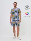 Мужской костюм с шортами / Котики