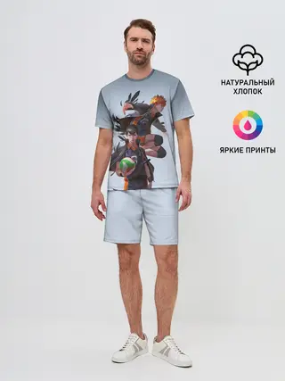 Мужской костюм с шортами / Хината и Тобио