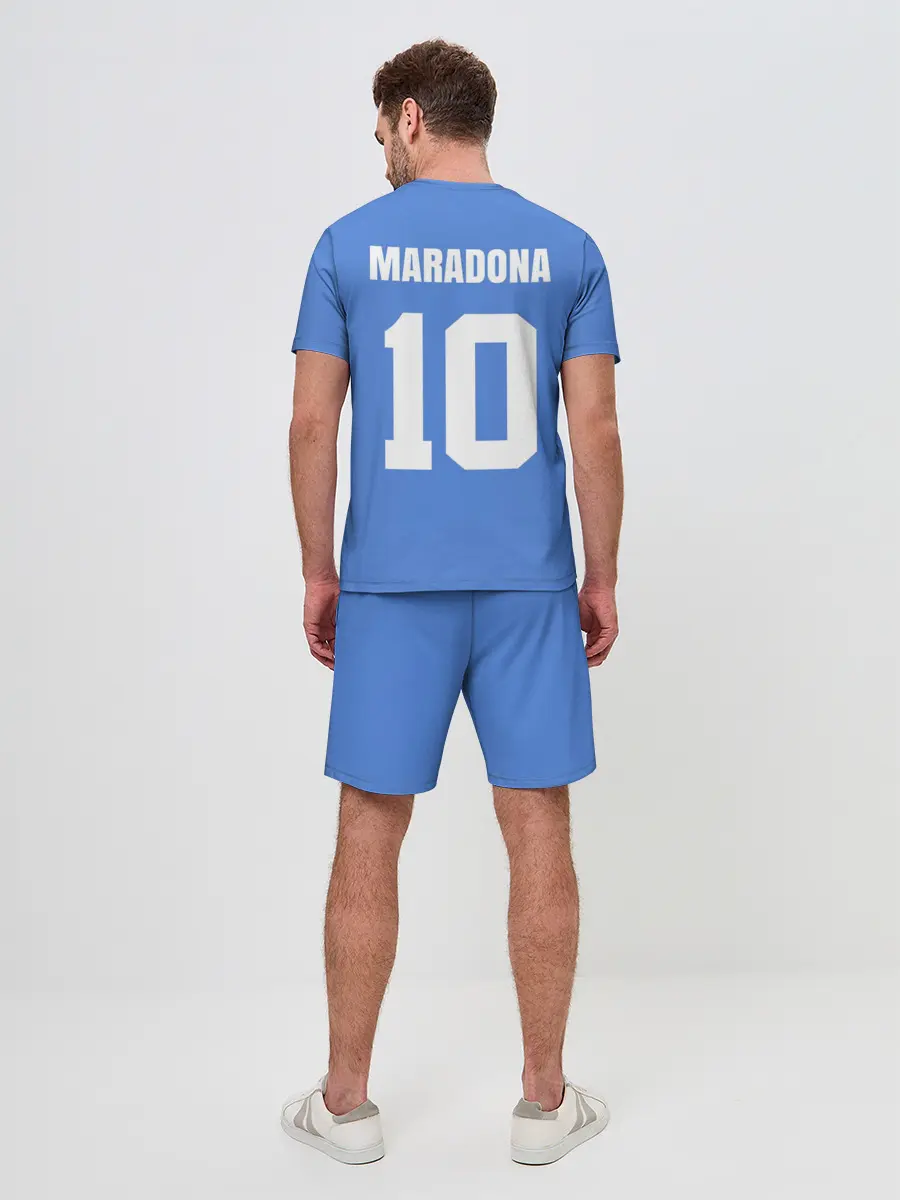 Мужской костюм с шортами / Диего Марадона Наполи Ретро