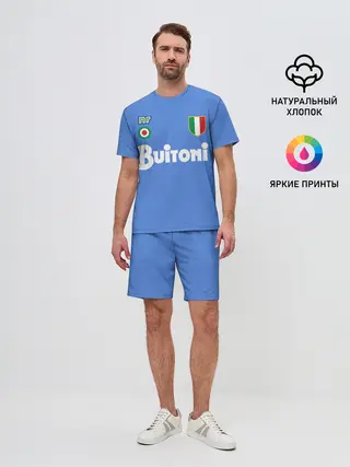 Мужской костюм с шортами / Диего Марадона Наполи Ретро