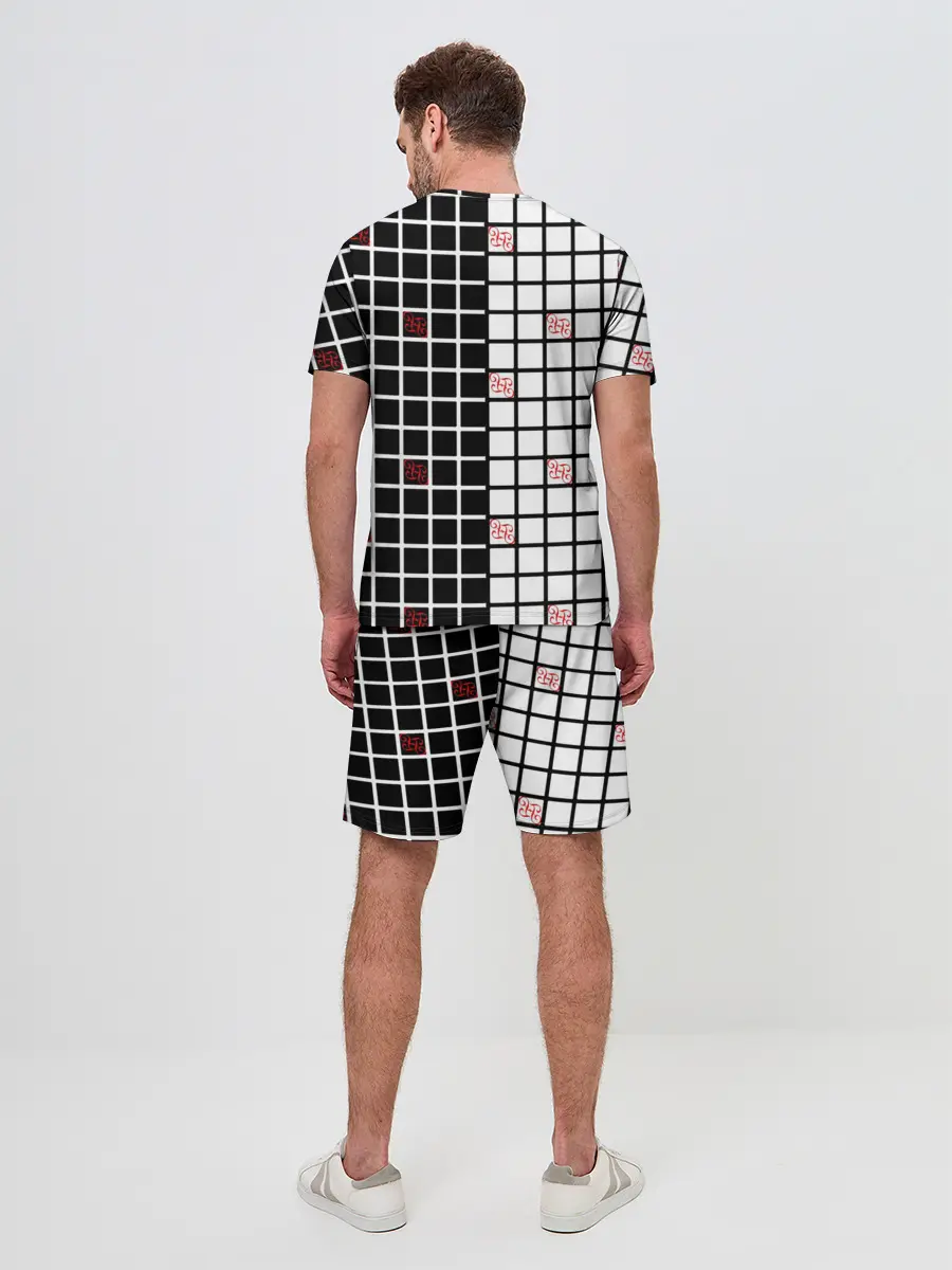 Мужской костюм с шортами / Разносторонняя сетка Fumrre