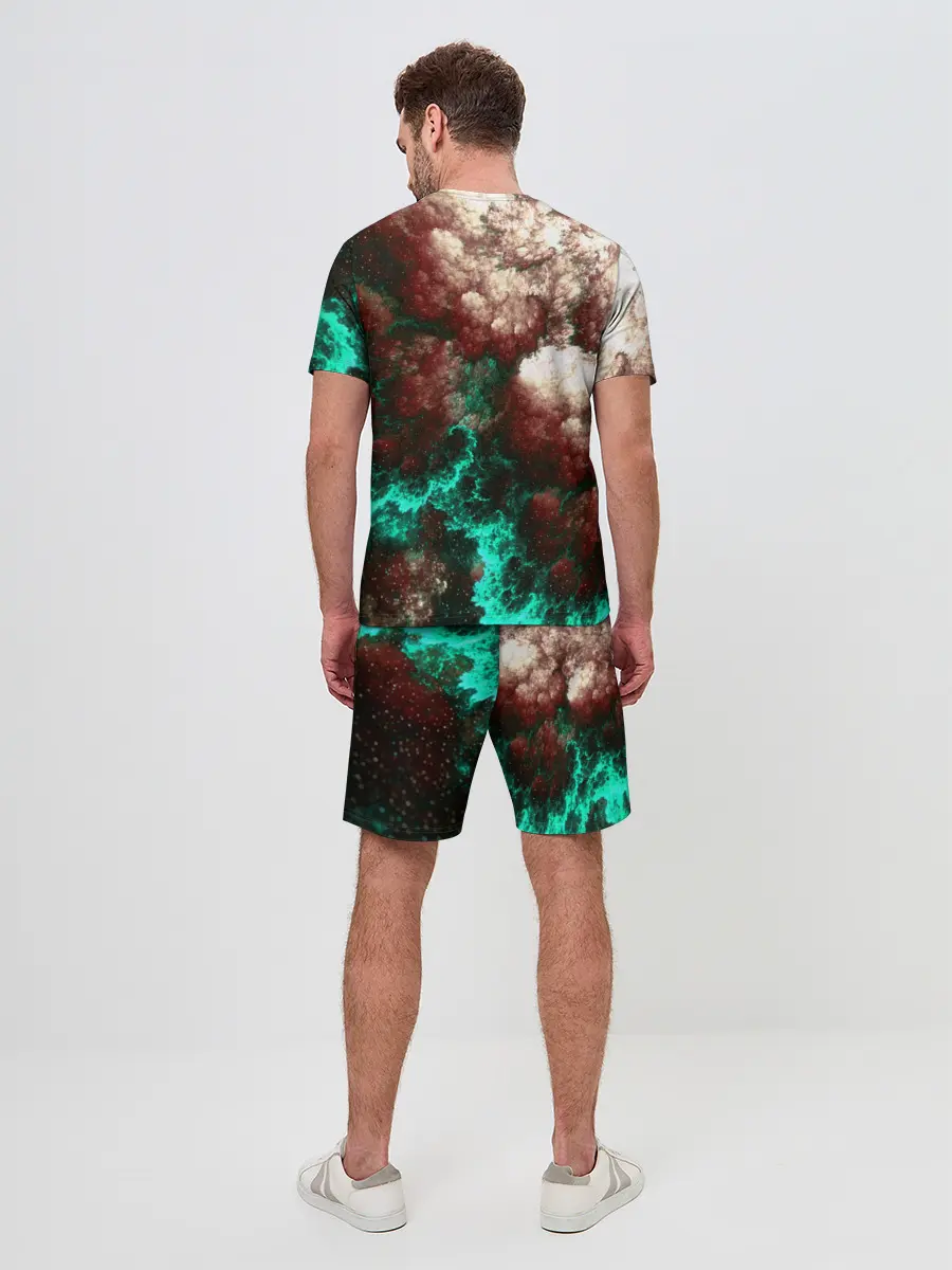 Мужской костюм с шортами / НЕОНОВЫЙ КОСМОС