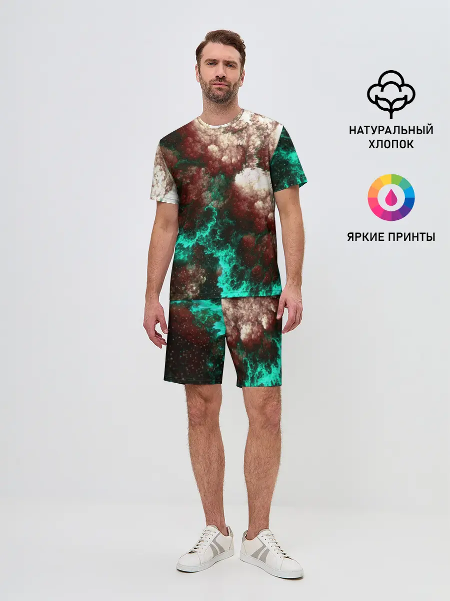 Мужской костюм с шортами / НЕОНОВЫЙ КОСМОС