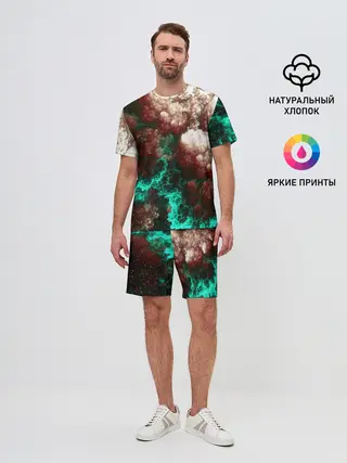 Мужской костюм с шортами / НЕОНОВЫЙ КОСМОС