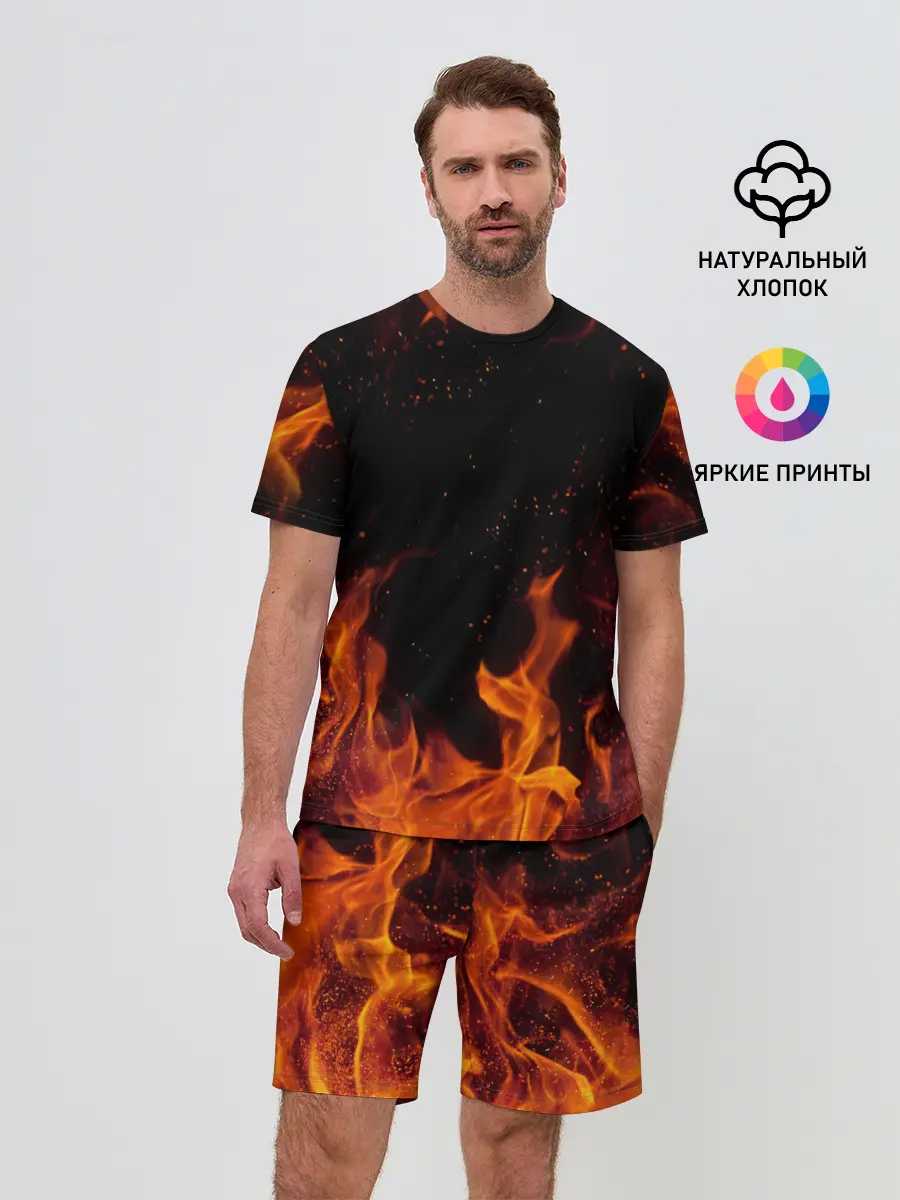 Мужской костюм с шортами / ОГОНЬ | FIRE