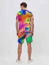 Мужской костюм с шортами / TIE DYE | ЯРКИЕ КРАСКИ