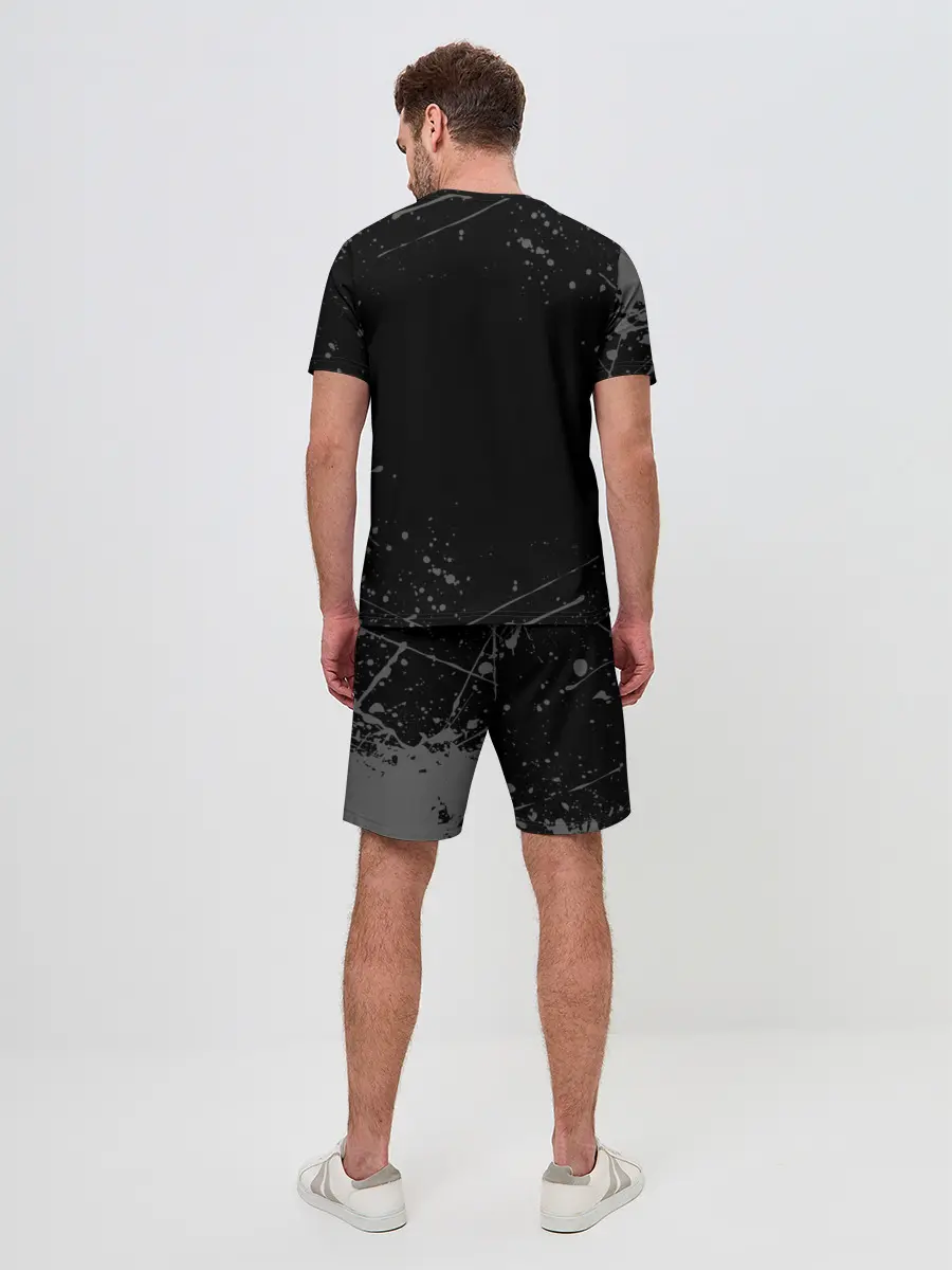 Мужской костюм с шортами / СЕРЫЕ БРЫЗГИ | GREY SPRAY