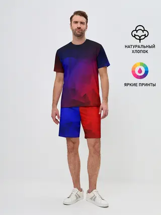 Мужской костюм с шортами / НЕОНОВАЯ ГЕОМЕТРИЯ