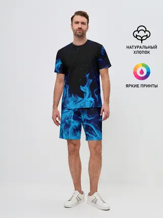 Мужской костюм с шортами / СИНИЙ ОГОНЬ | BLUE FIRE