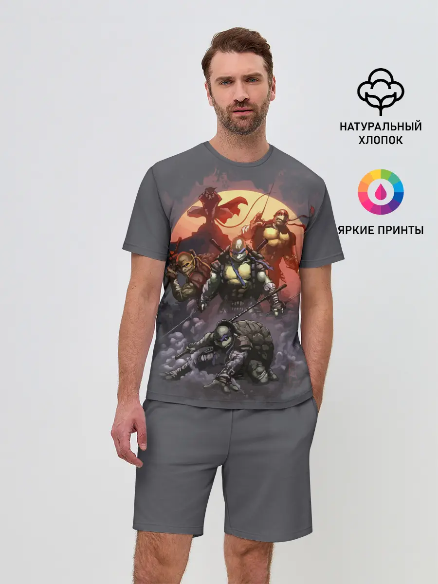 Мужской костюм с шортами / Черепашки-ниндзя