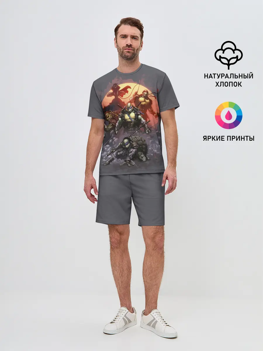 Мужской костюм с шортами / Черепашки-ниндзя