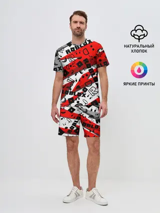 Мужской костюм с шортами / Roblox