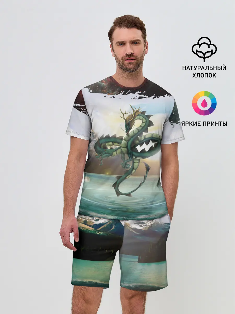 Мужской костюм с шортами / Дракон | Dragon