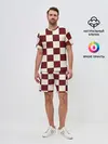 Мужской костюм с шортами / Шахматка