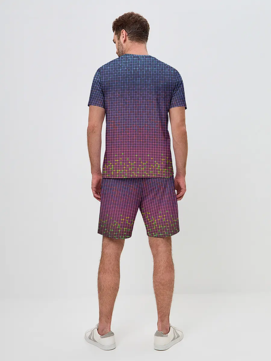Мужской костюм с шортами / Ретро узор