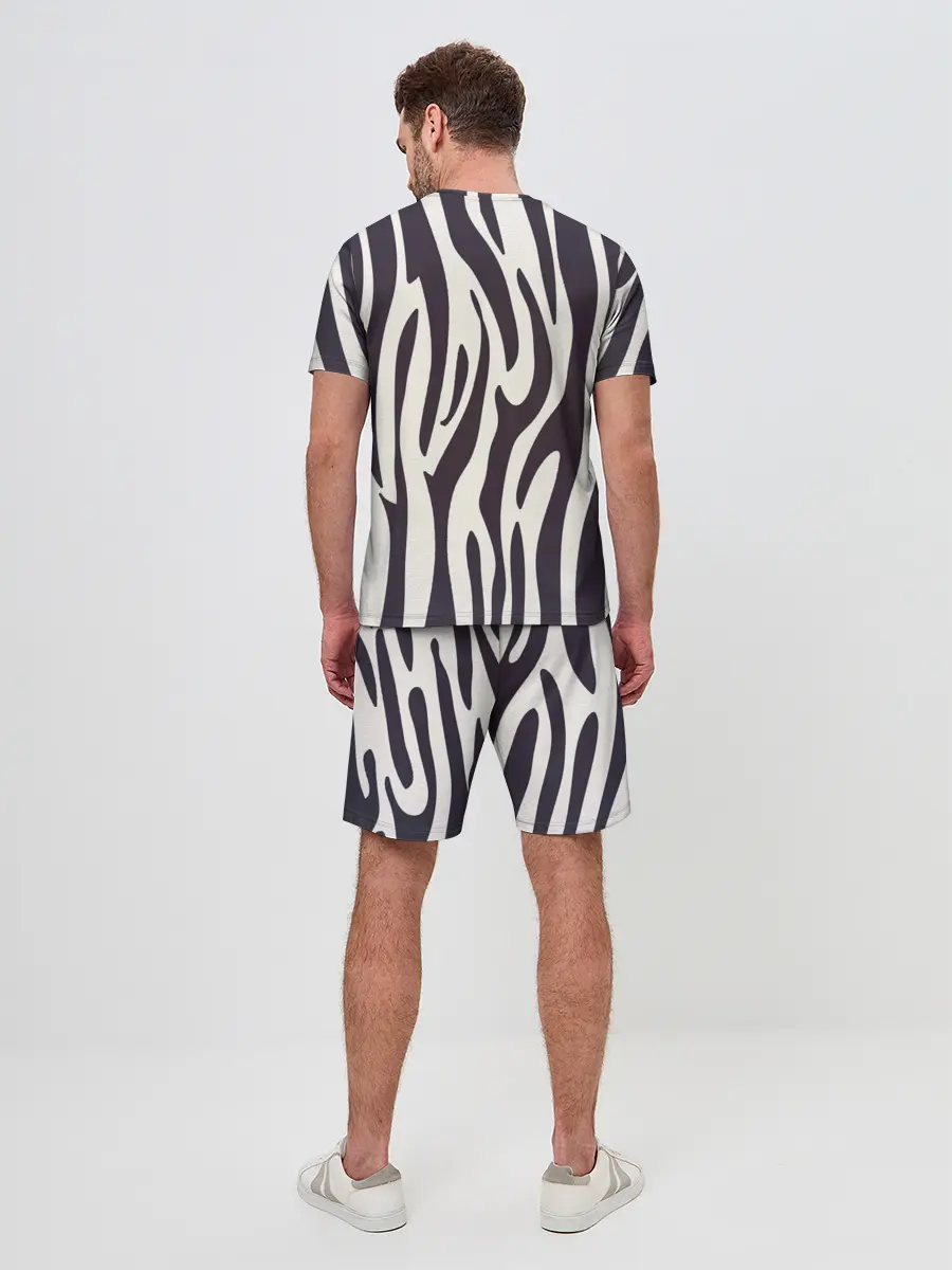 Мужской костюм с шортами / Я зебра