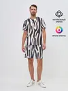 Мужской костюм с шортами / Я зебра