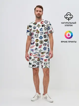 Мужской костюм с шортами / Логотипы НХЛ