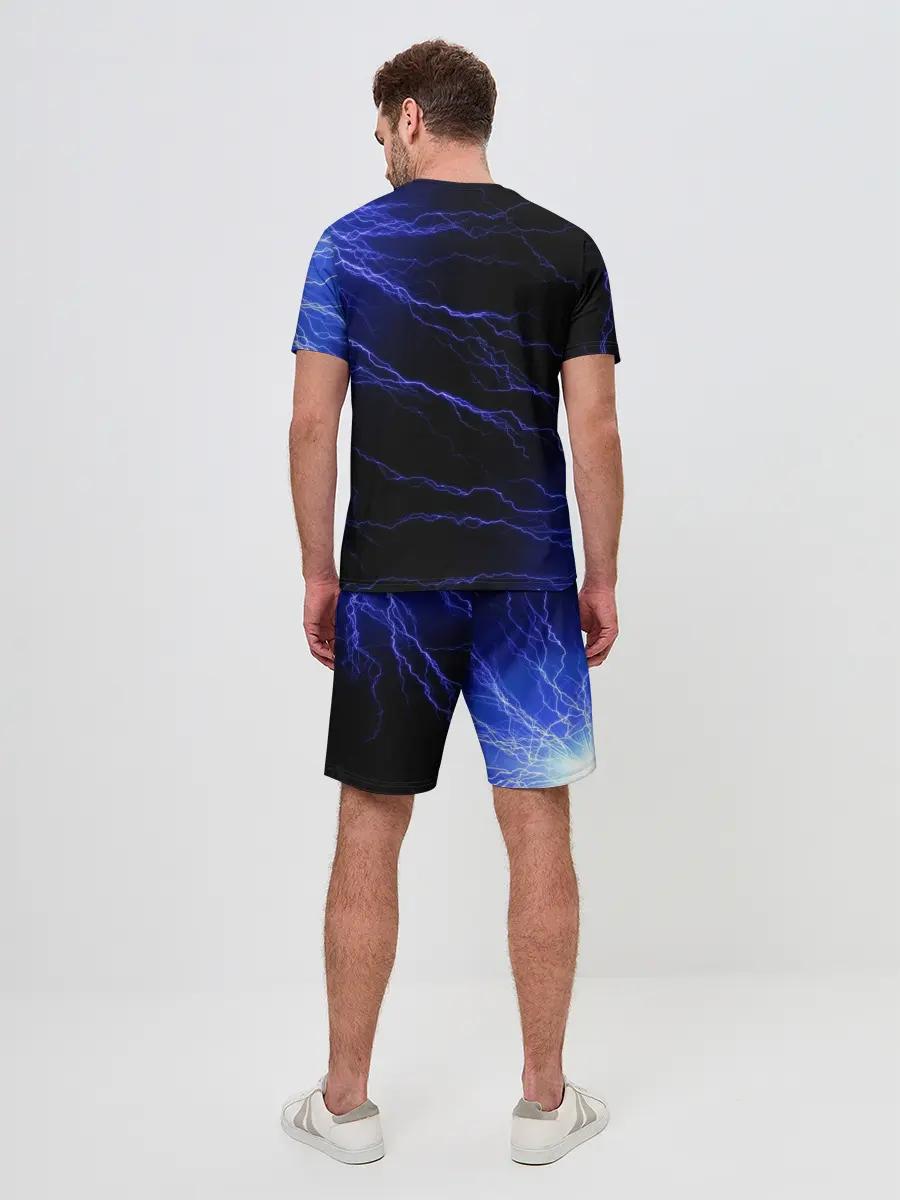 Мужской костюм с шортами / МОЛНИИ | РАЗРЯДЫ | НЕОН