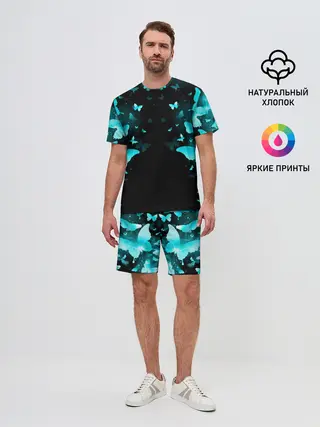 Мужской костюм с шортами / НЕОНОВЫЕ БАБОЧКИ | NEON