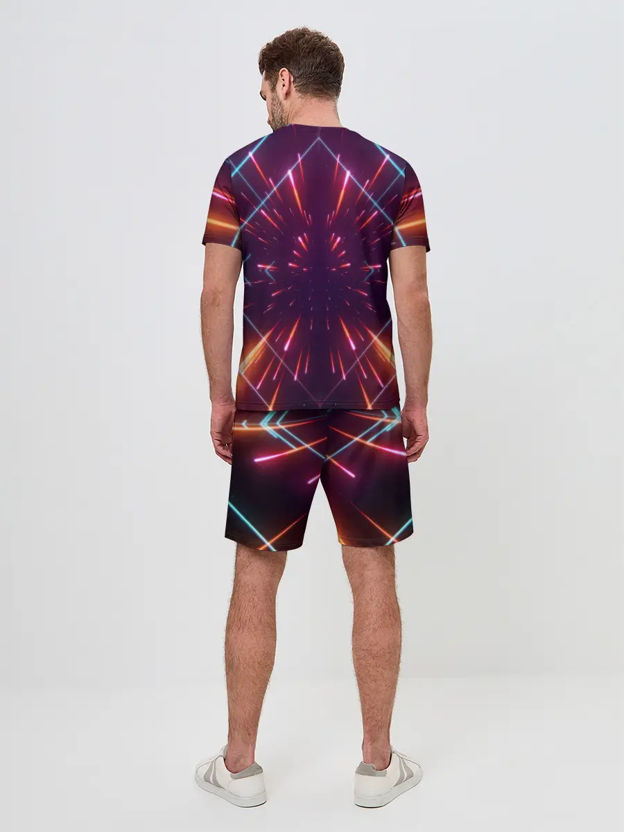 Мужской костюм с шортами / SYNTHWAVE / RETROWAVE