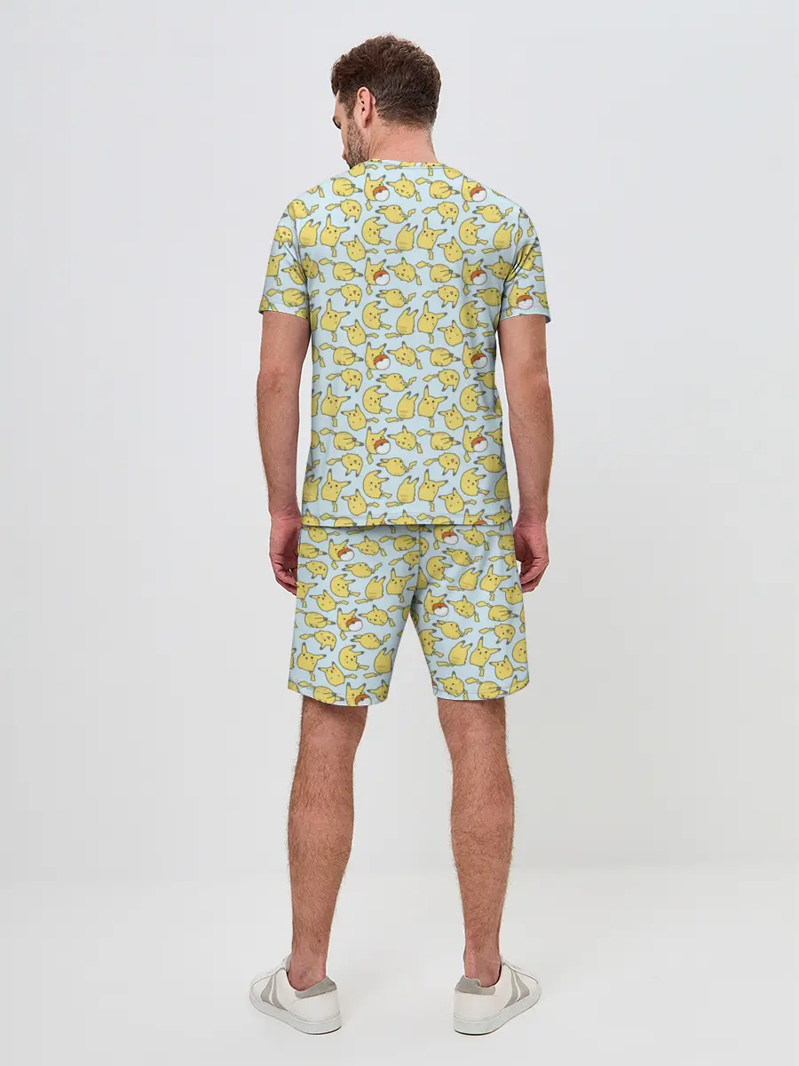 Мужской костюм с шортами / Пикачу.