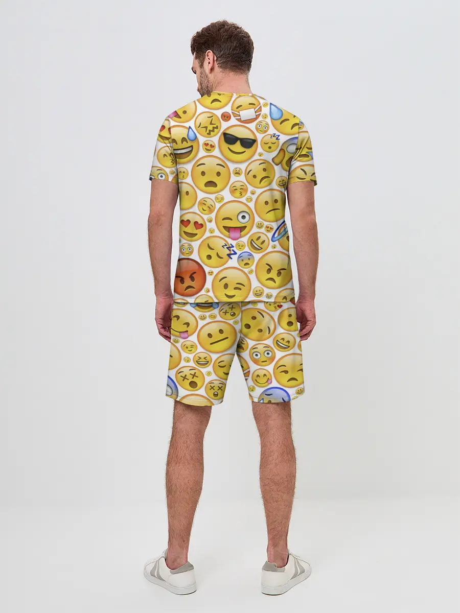 Мужской костюм с шортами / Смайлы.