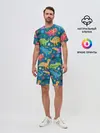 Мужской костюм с шортами / Арт с динозаврами