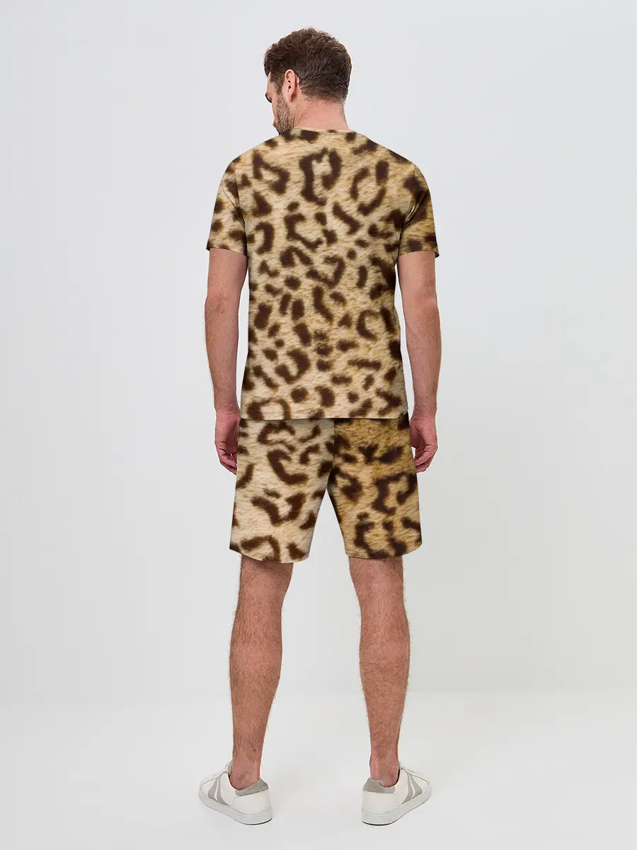 Мужской костюм с шортами / Леопард