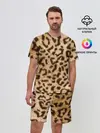 Мужской костюм с шортами / Леопард