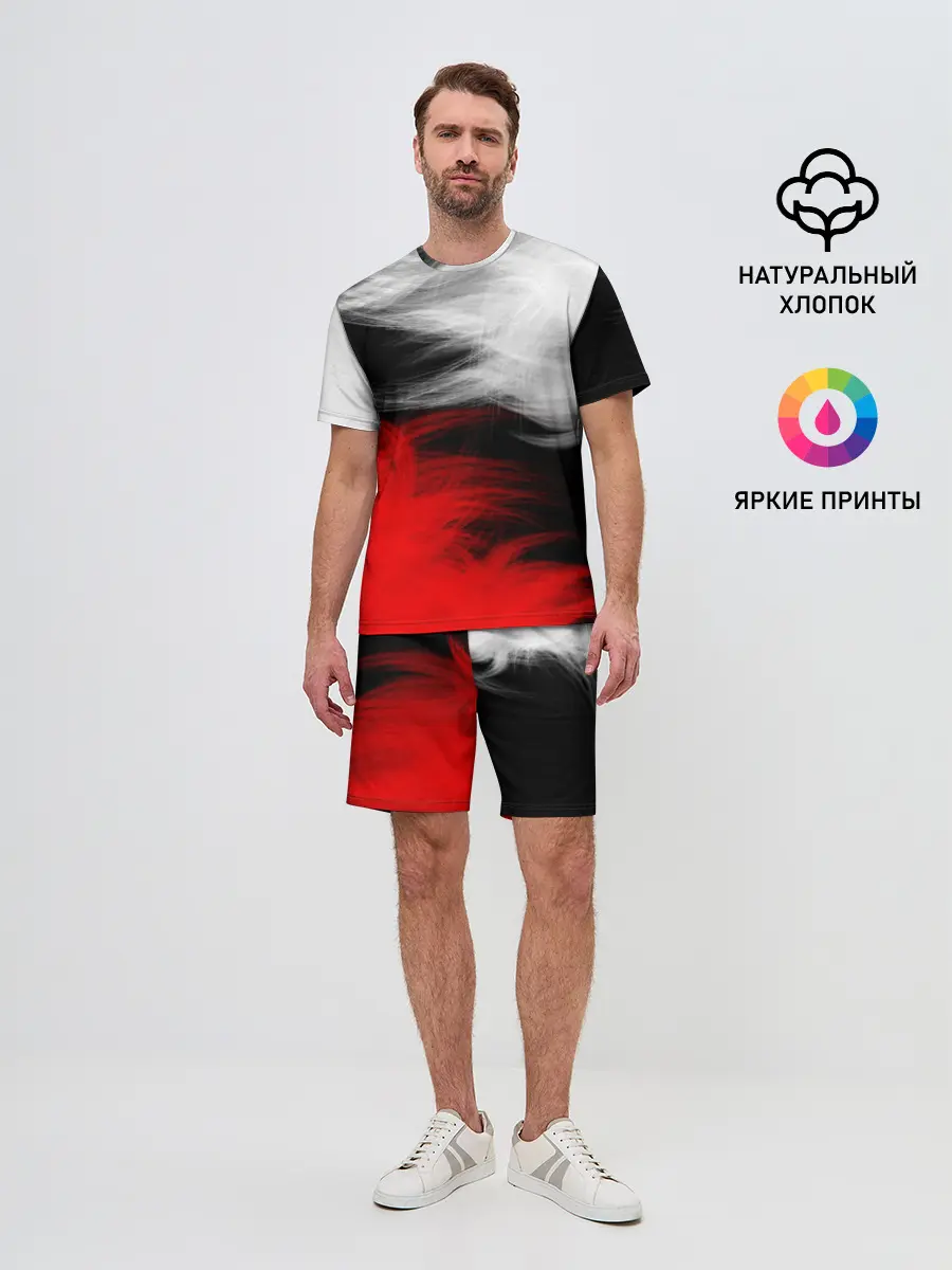 Мужской костюм с шортами / ПЕРЬЯ