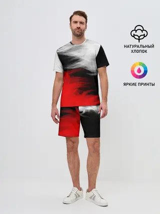 Мужской костюм с шортами / ПЕРЬЯ
