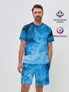 Мужской костюм с шортами / ОГОНЬ BLUE