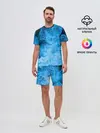 Мужской костюм с шортами / ОГОНЬ BLUE