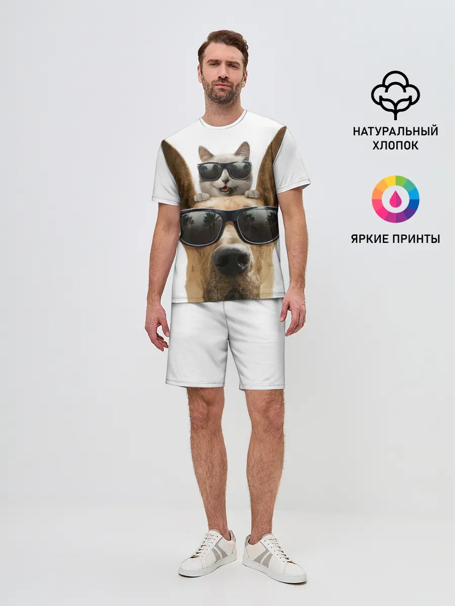 Мужской костюм с шортами / Блатные животные.