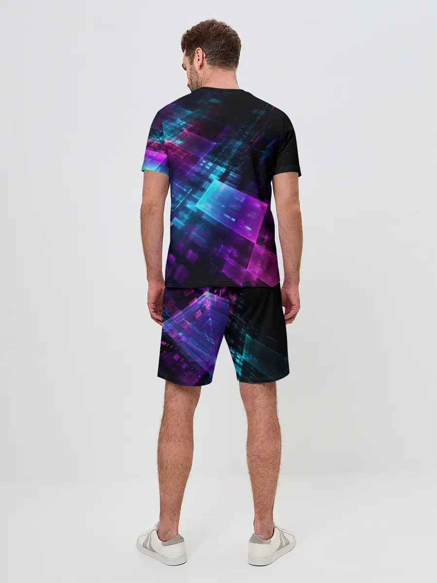 Мужской костюм с шортами / НЕОНОВАЯ АБСТРАКЦИЯ