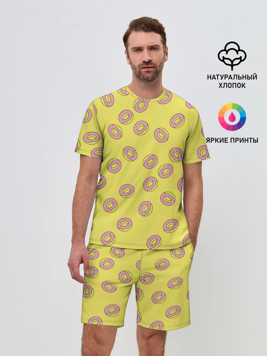 Мужской костюм с шортами / Пончики Донатс.