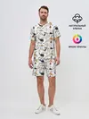 Мужской костюм с шортами / Котики.