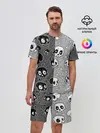 Мужской костюм с шортами / Черепа