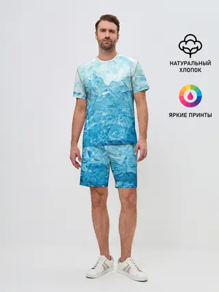 Мужской костюм с шортами / Лёд