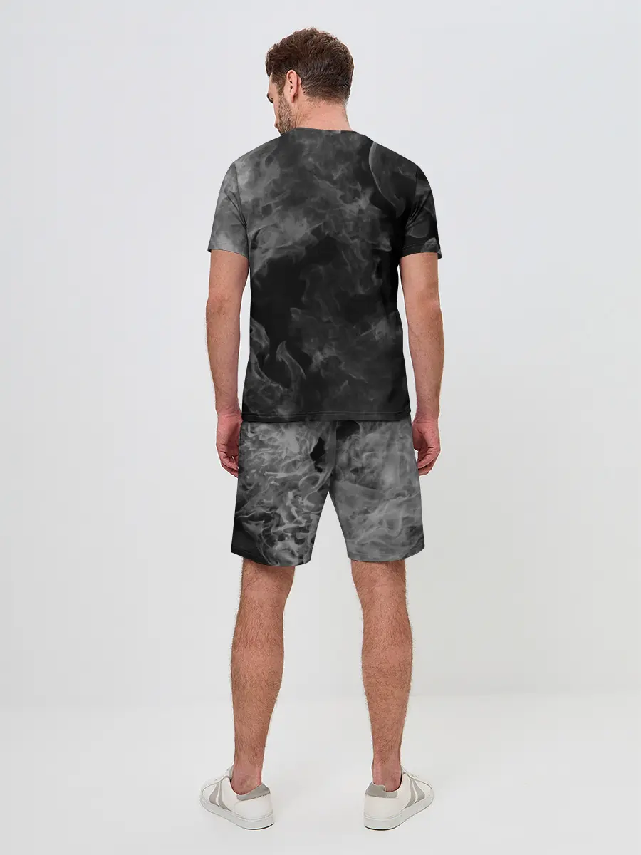 Мужской костюм с шортами / Diamond is Unbreakable gray