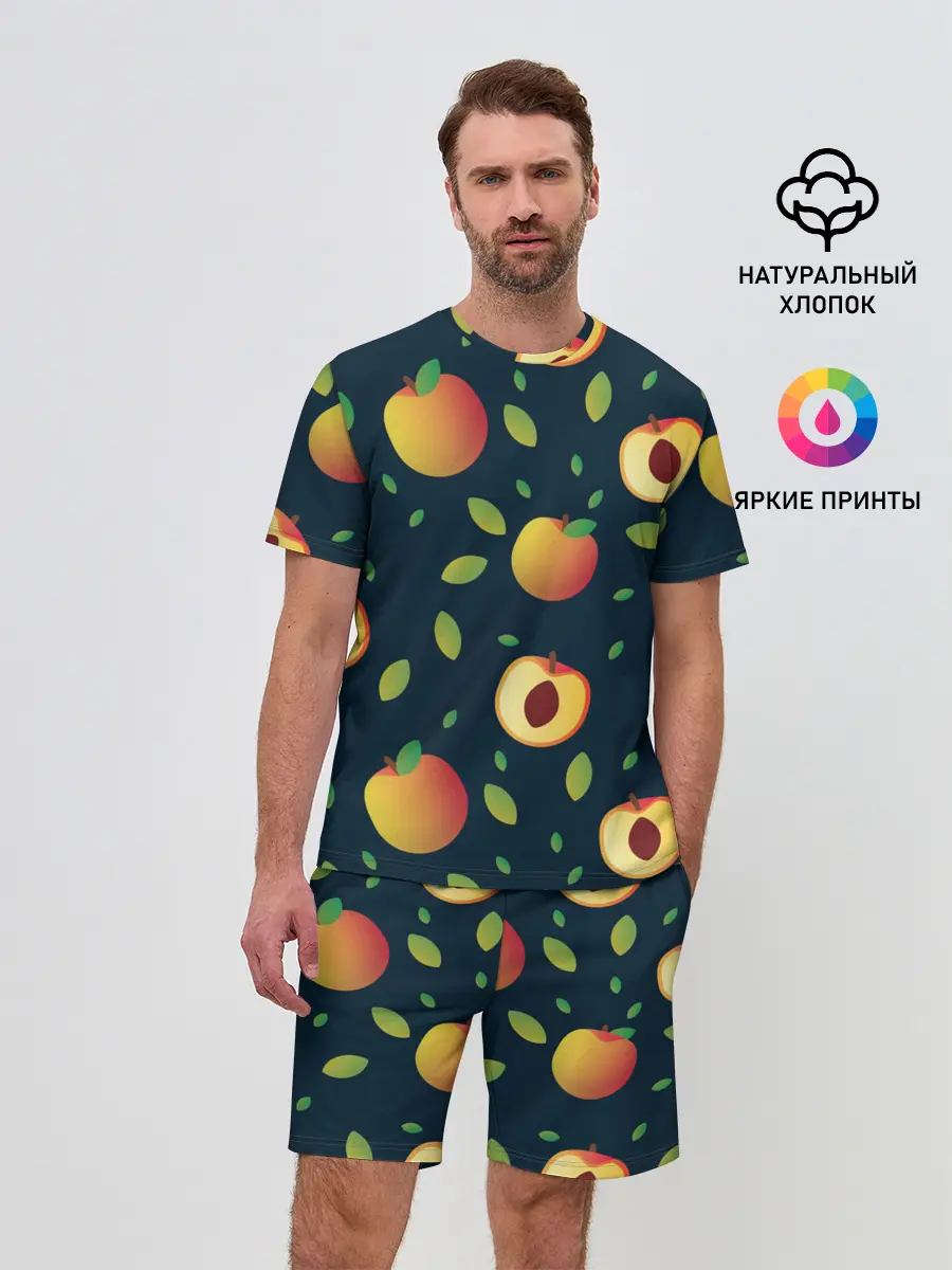 Мужской костюм с шортами / Фруктовый арт