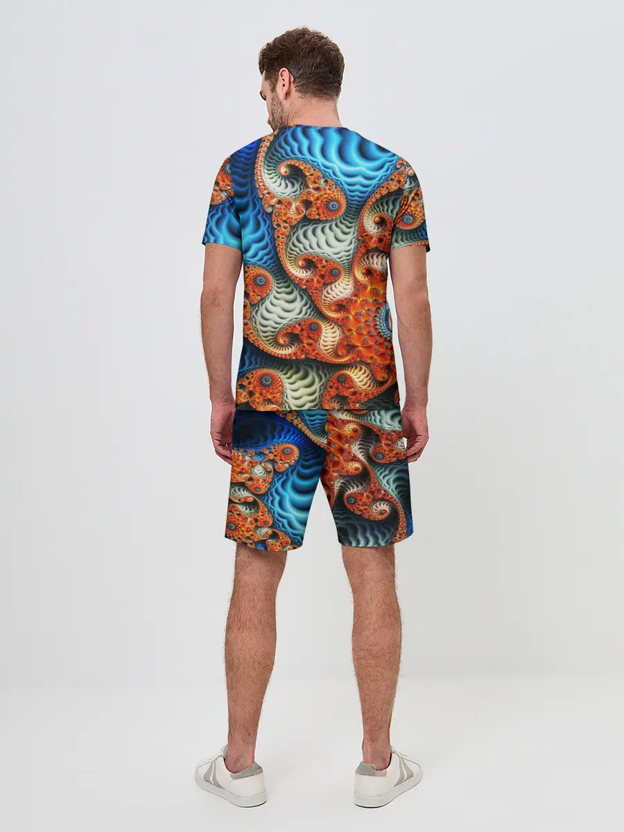 Мужской костюм с шортами / Fractal illusion