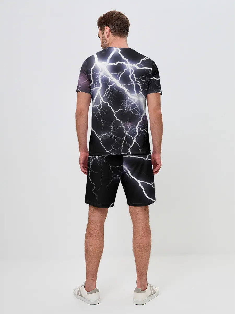Мужской костюм с шортами / Молния