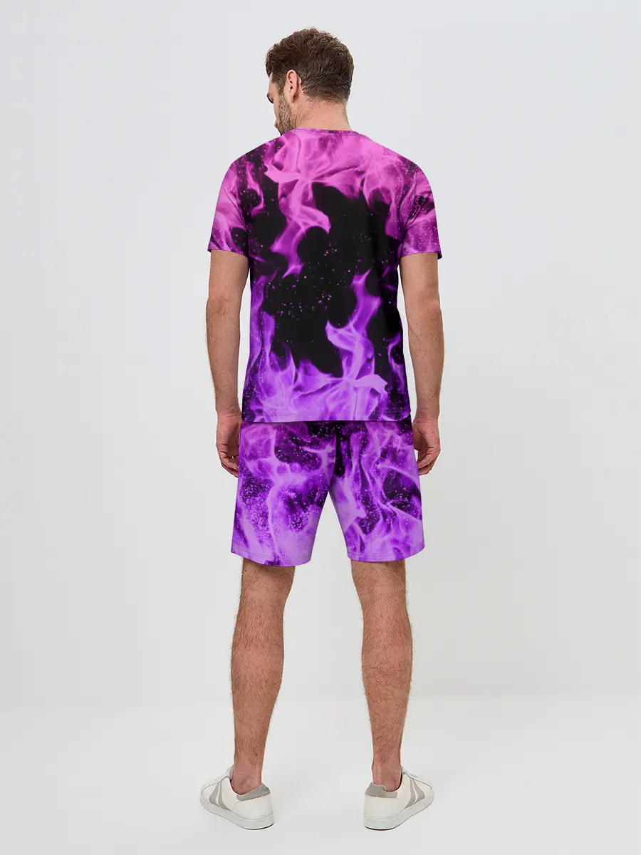 Мужской костюм с шортами / ЦВЕТНОЙ ОГОНЬ | NEON FIRE